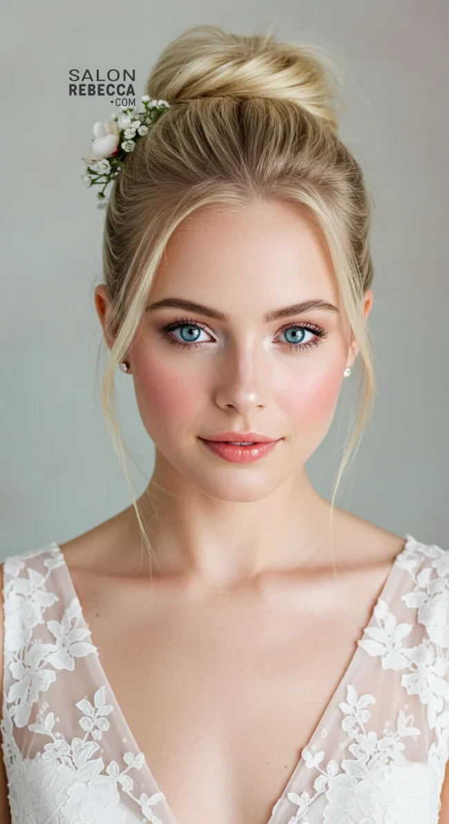 10. Elegant Top Knot | 10 Perfect Flower Girl Hairstyles For Your Big Day