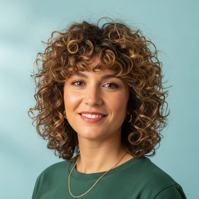 7. Shoulder-Length Soft Shag | Curly Shag Haircuts: 10 Hairstyles To Embrace Your Natural Texture