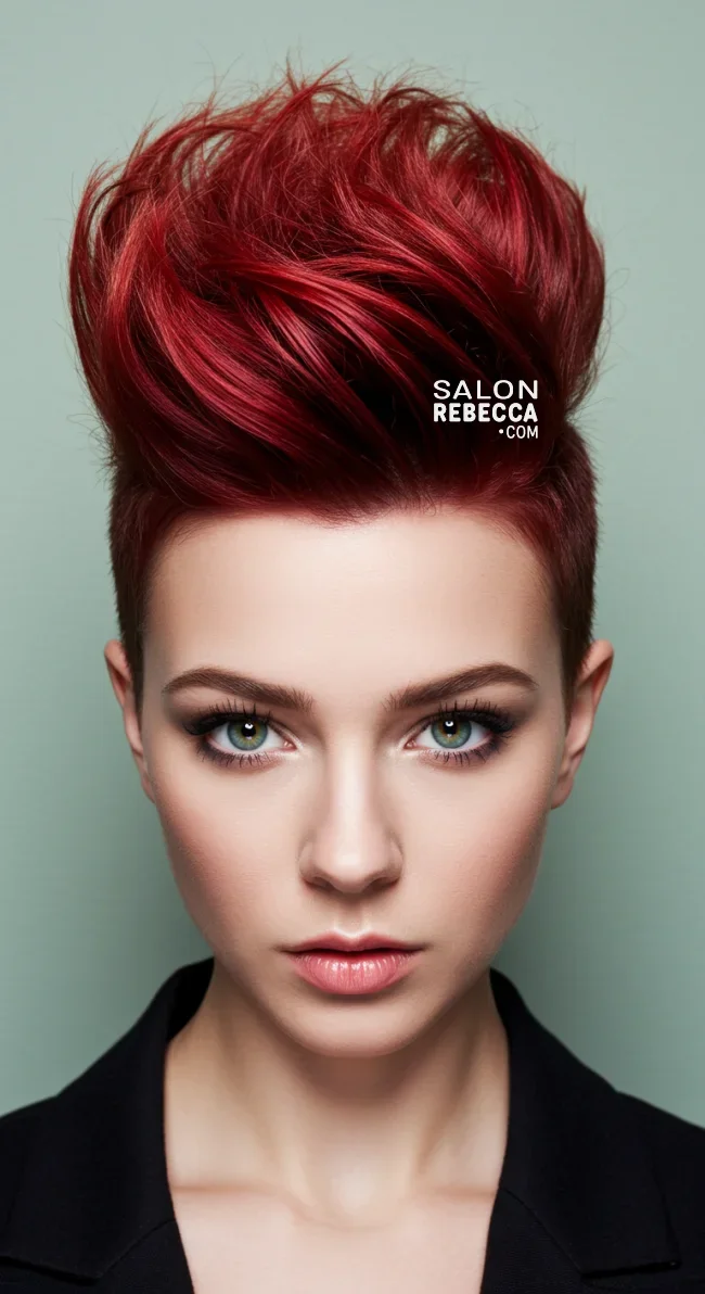 12. Edgy Short Mohawk | 15 Hottest Short Haircuts For Women In 2025