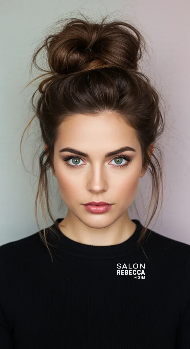 10. Effortless Messy Bun | Perfect Hairstyles For Thick Hair - Unlocking Style