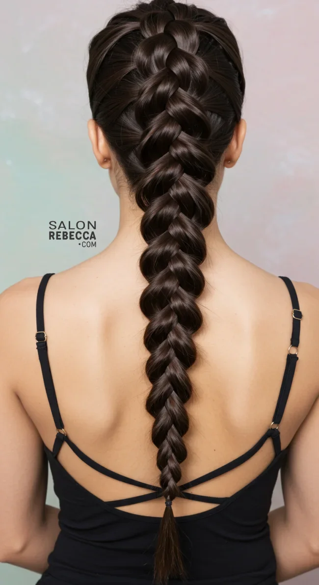 9. Intricate Fishtail Braid | Perfect Hairstyles For Thick Hair - Unlocking Style