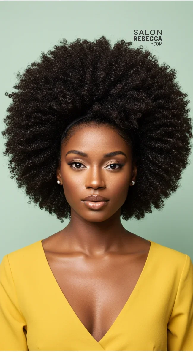 7. Afro Puff | 15 Quick And Stylish Hairstyles For Black Women