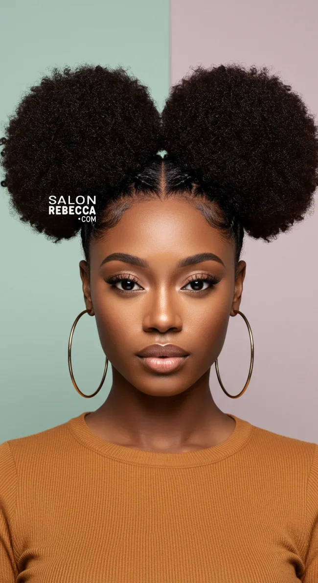 4. Space Buns | 15 Quick And Stylish Hairstyles For Black Women