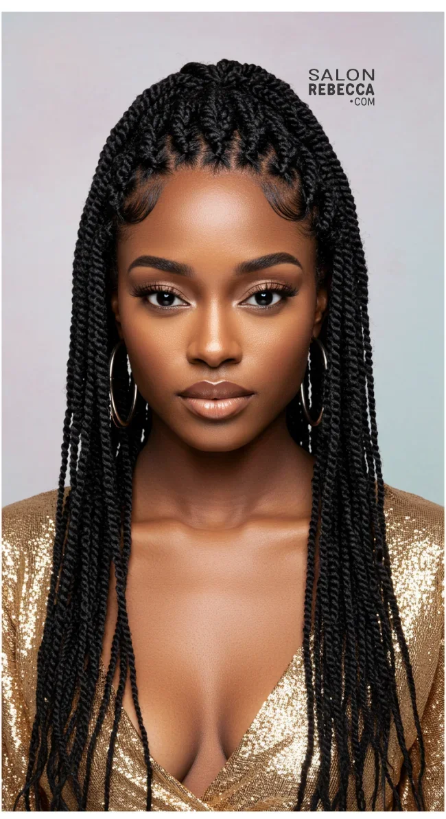 2. Flat Twists | 10 Low-Maintenance Twist Hairstyles To Try This Season