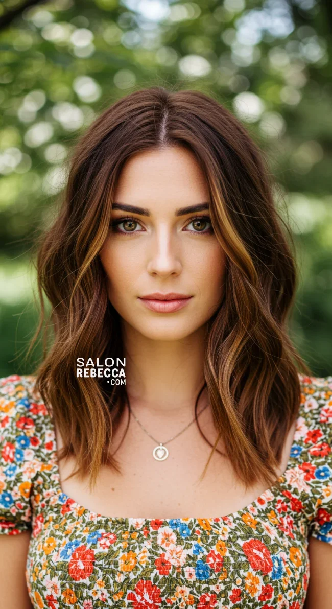 5. Sun-Kissed Chestnut Balayage | 15 Spring Balayage Looks To Inspire Your Seasonal Refresh