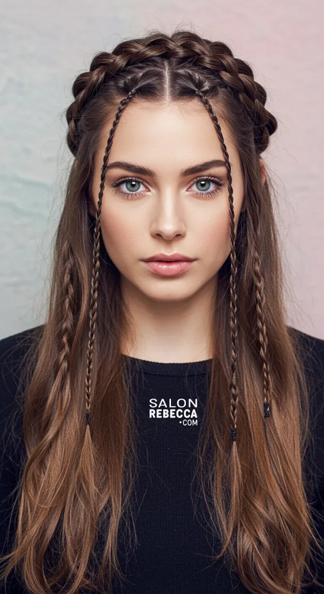 14. Baby Braids with a Braided Crown | Baby Braids Will Be Everywhere In 2025
