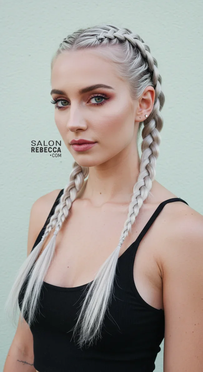 6. Double Dutch Baby Braids | Baby Braids Will Be Everywhere In 2025