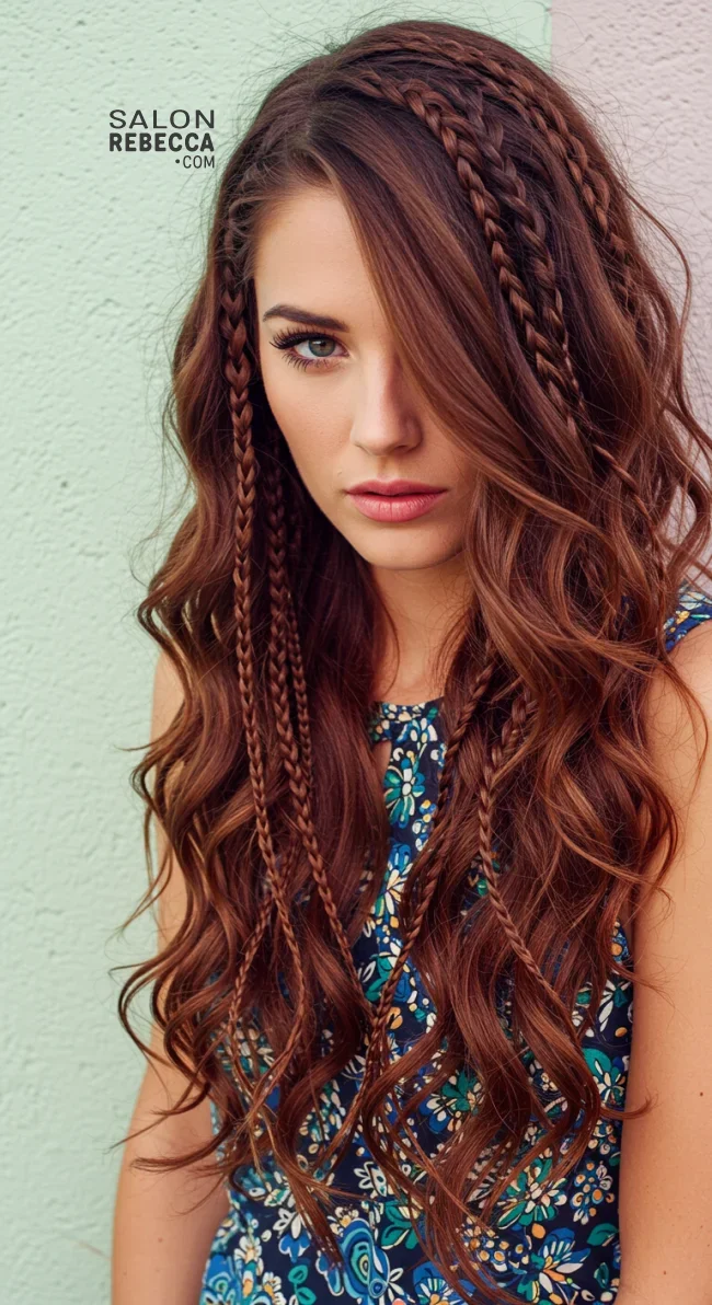 5. Boho Baby Braids with Loose Curls | Baby Braids Will Be Everywhere In 2025