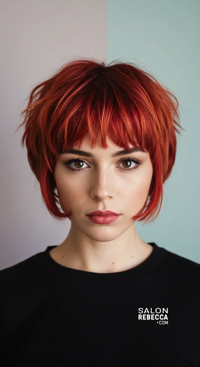 7. Choppy Pageboy with Tousled Texture | 7 Elegant Pageboy Haircut Ideas For Timeless Style