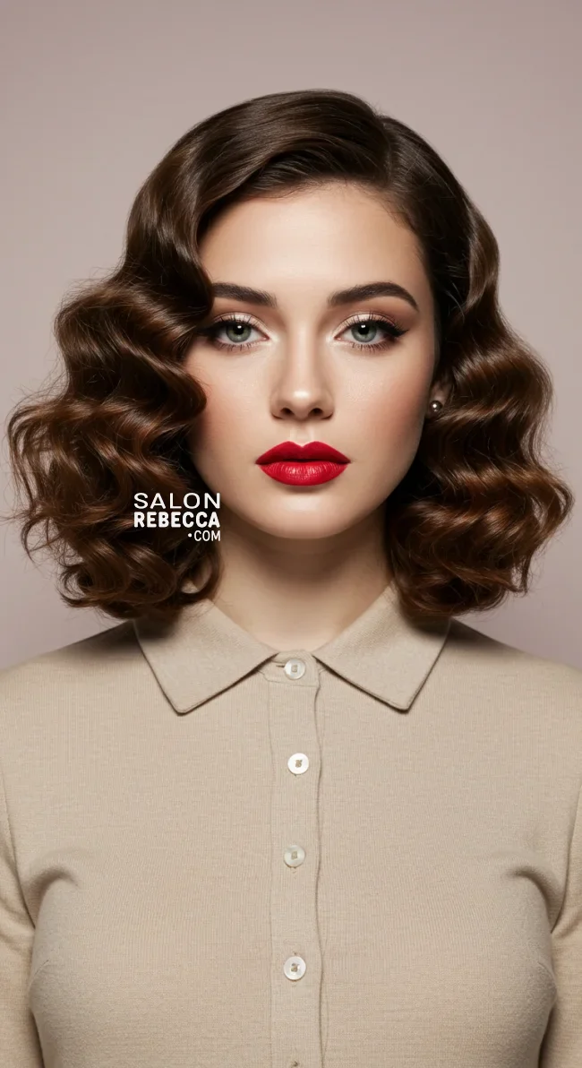 8. Swept-Back Curls | 10 Charming 1940S Hairstyles For A Classic, Vintage Appeal