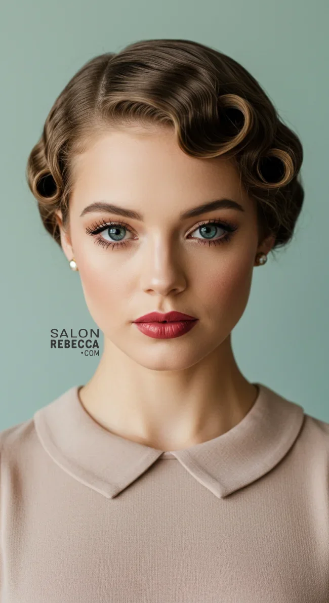 10. Finger Wave Updo | 10 Charming 1940S Hairstyles For A Classic, Vintage Appeal
