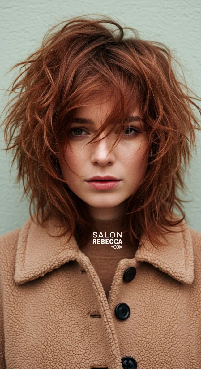 6. Reddish-Brown Shag | 15 Red Hair Looks To Warm Up Your Vibe This Winter
