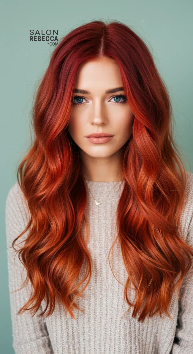 4. Bright Auburn Waves | 15 Red Hair Looks To Warm Up Your Vibe This Winter
