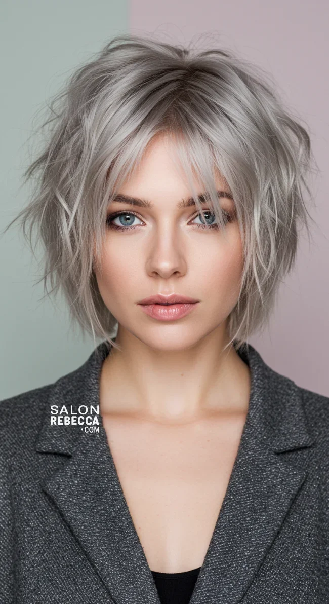 7. Choppy Side-Part Bob | 7 Side-Part Bob Haircut Ideas