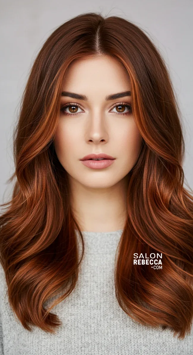 8. Chestnut Copper Layers | 15 Captivating Copper Hair Shades For A Warm Winter Look