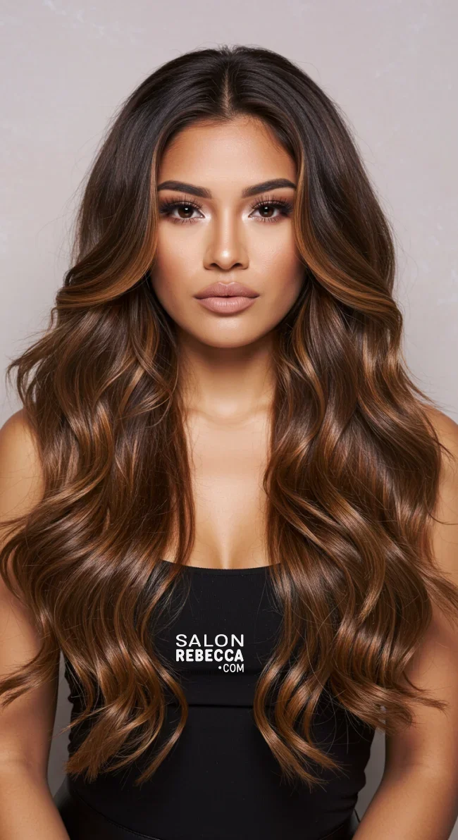 3. Long Mermaid Waves | 10 Unique Latina Hairstyles That Radiate Confidence