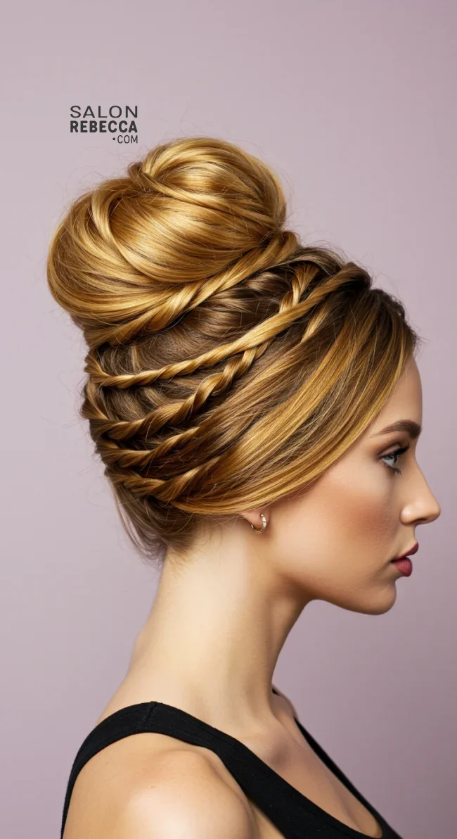 6. Twisted Bun | Explore Cute Bun Hairstyle Ideas For A Stylish Look!