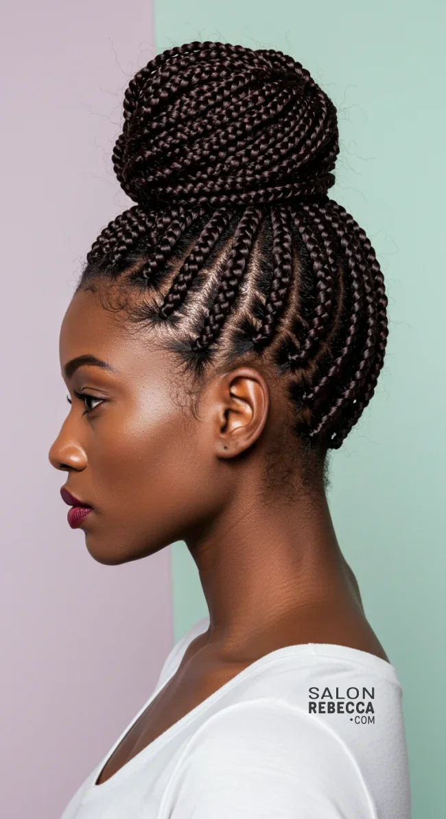 4. Braided Bun | Explore Cute Bun Hairstyle Ideas For A Stylish Look!