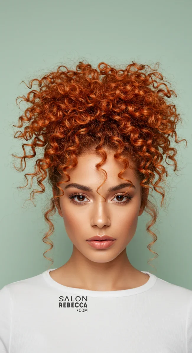10. Curly Bun | Explore Cute Bun Hairstyle Ideas For A Stylish Look!