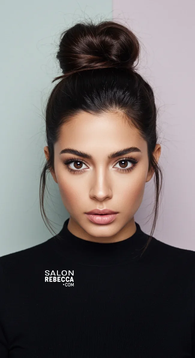 1. High Bun | Explore Cute Bun Hairstyle Ideas For A Stylish Look!