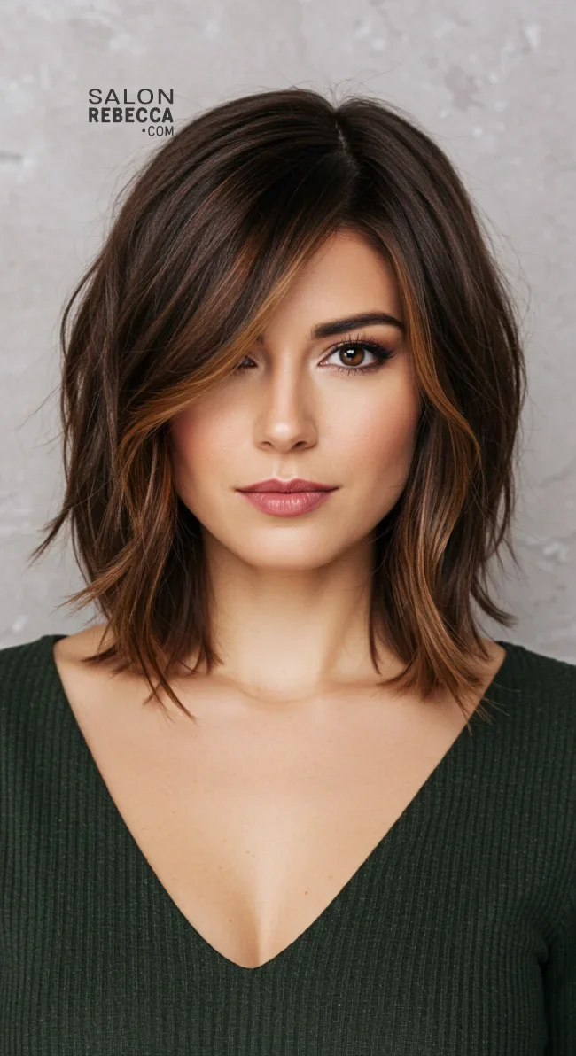 4. Side-Swept Bangs for Heart-Shaped Faces | Haircut Suggestions For Your Face Shape