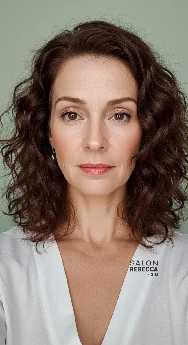 6. Curly Lob (Long Bob) | 15 Best Haircuts For Women Over 60