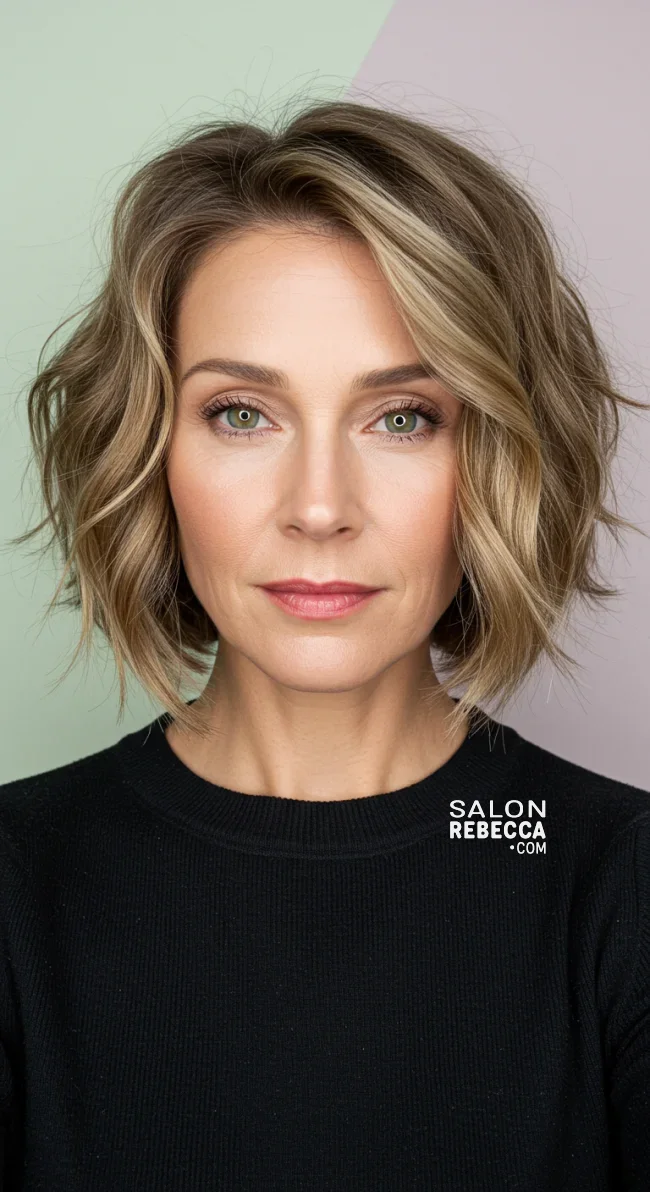 12. Soft, Wavy Bob | 15 Best Haircuts For Women Over 60