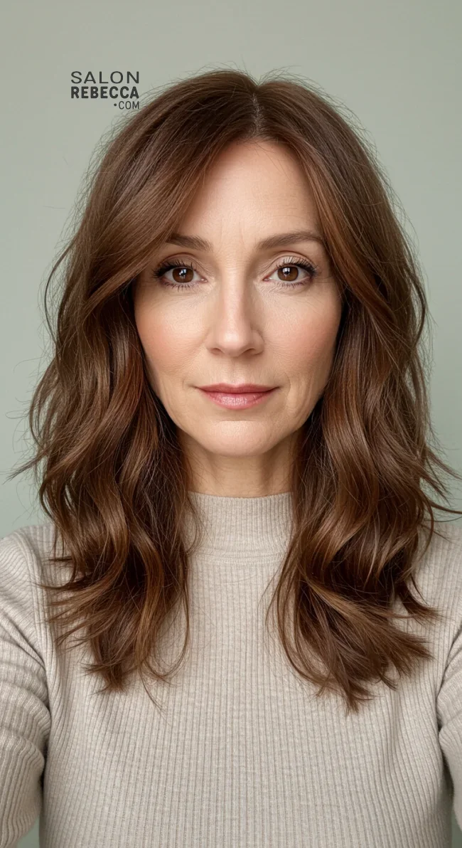 11. Textured Long Layers | 15 Best Haircuts For Women Over 60