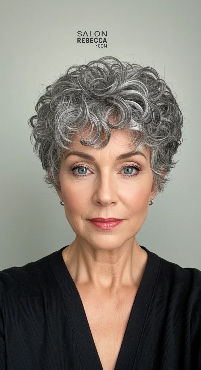3. Classic Curly Pixie Cut | 6 Сurly Hairstyles For Women Over 60 To Flaunt Your Texture
