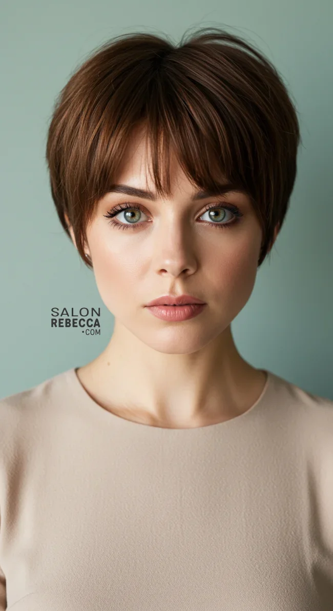 9. Long Pixie with Bangs | 10 Long Pixie Hairstyles For Round Faces
