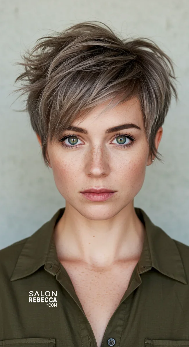 4. Choppy Long Pixie | 10 Long Pixie Hairstyles For Round Faces