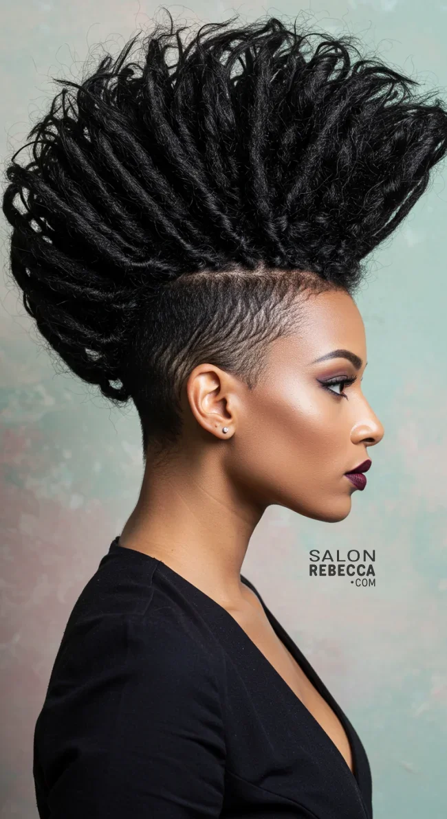 7. Dreadlock Mohawk | 10 Dreadlocks Hairstyles To Switch Up Your Look