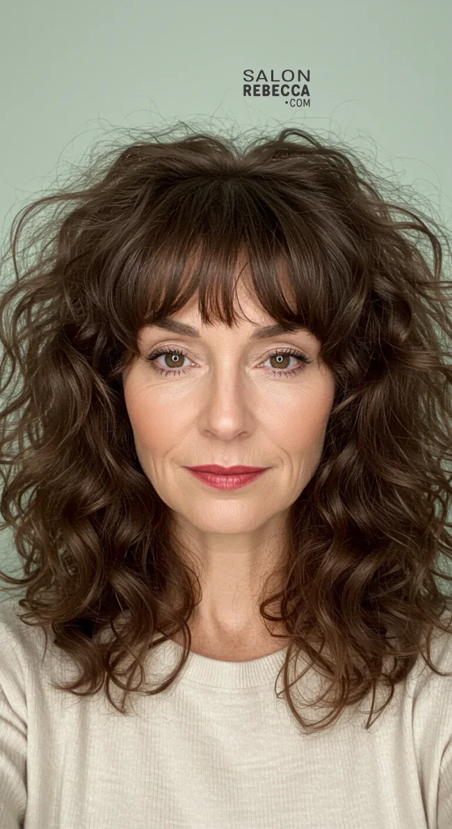 14. Curly Fringe | Should A 60 Year Old Woman Wear Bangs?