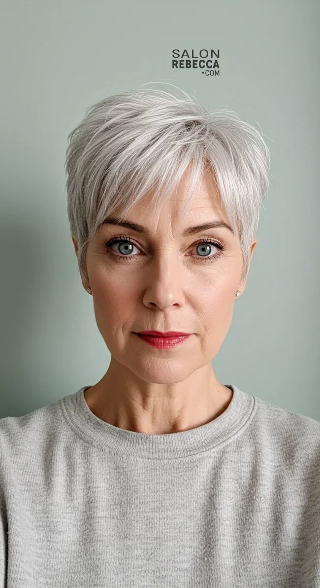 13. Short Pixie Bangs | Should A 60 Year Old Woman Wear Bangs?