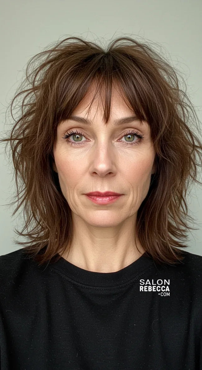 9. Choppy Bangs | Should A 60 Year Old Woman Wear Bangs?