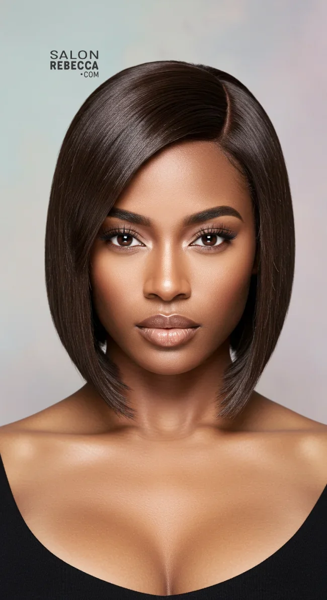 4. Sleek A-Line Bob | 10 Current Short Hairstyles For Fine Hair