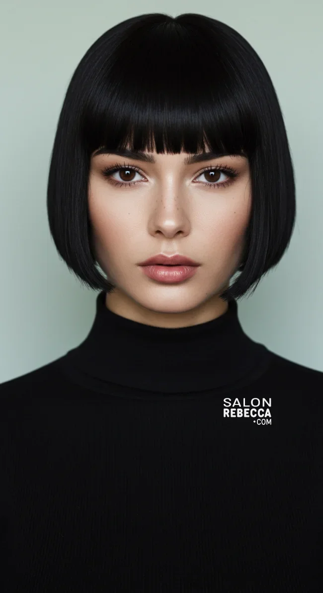 6. French Bob with Micro Bangs | 10 Current Short Hairstyles For Fine Hair