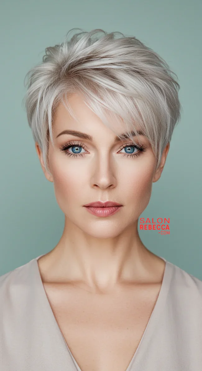4. Feathered Pixie Cut | 15 Short Hairstyles For Women Over 50 To Try