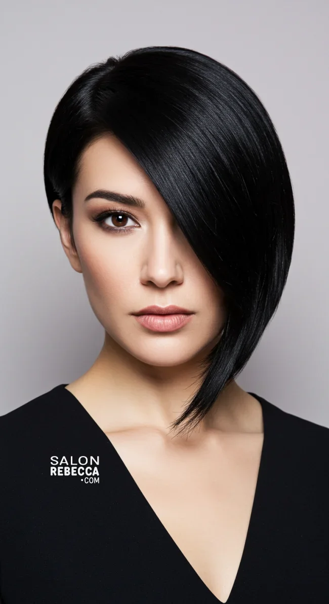 3. Asymmetrical Bob | 15 Short Hairstyles For Women Over 50 To Try