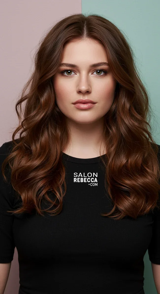 9. Soft Curls with Face-Framing Layers | Flattering Haircuts For Chubby Faces And Thick Hair