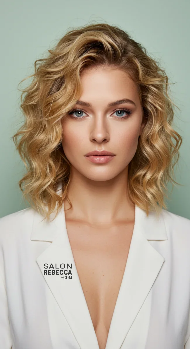 2. Soft Waves with Crimped Sections | 10 Best Crimped Hairstyles Trending In 2025