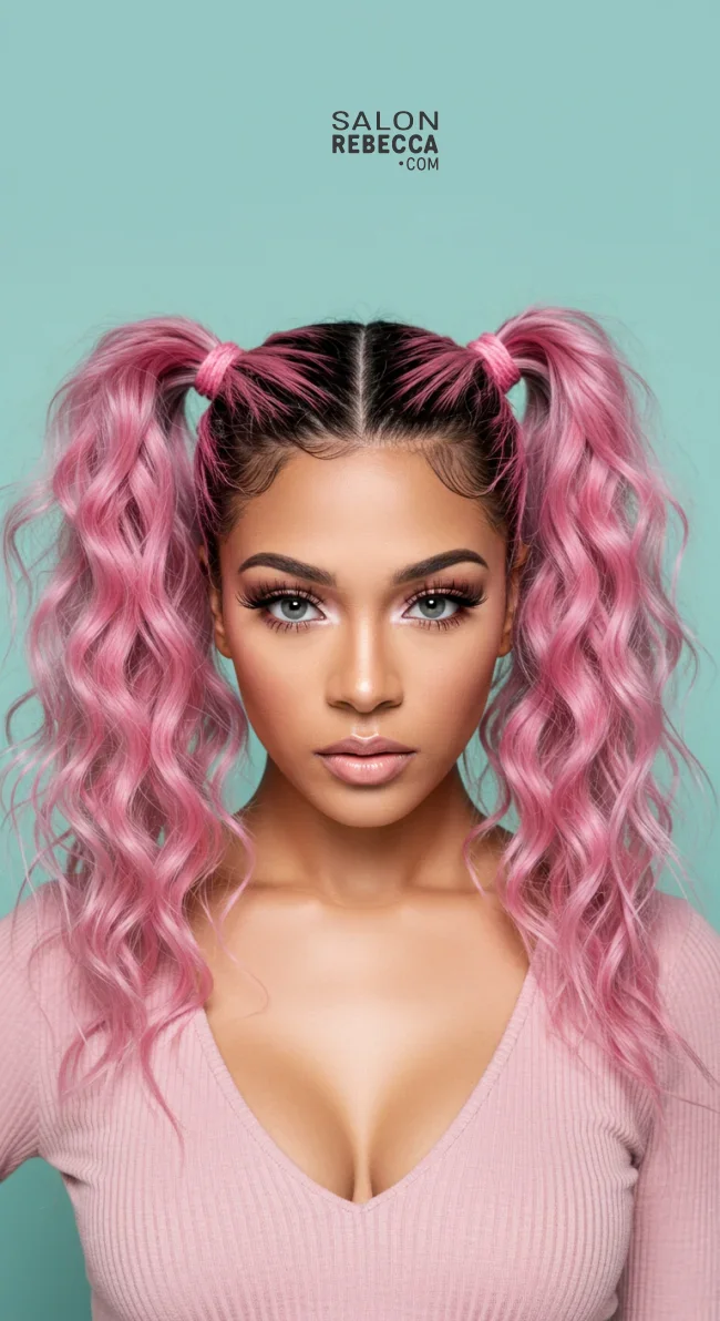 5. High Crimped Pigtails | 10 Best Crimped Hairstyles Trending In 2025