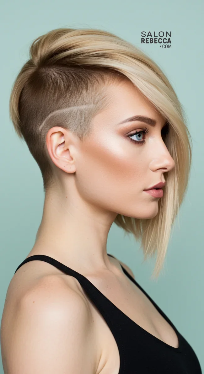 10. Asymmetrical Undercut Bob | Undercut Hairstyles For Women - 15 Ideas, Inspiration And Styling Tips!