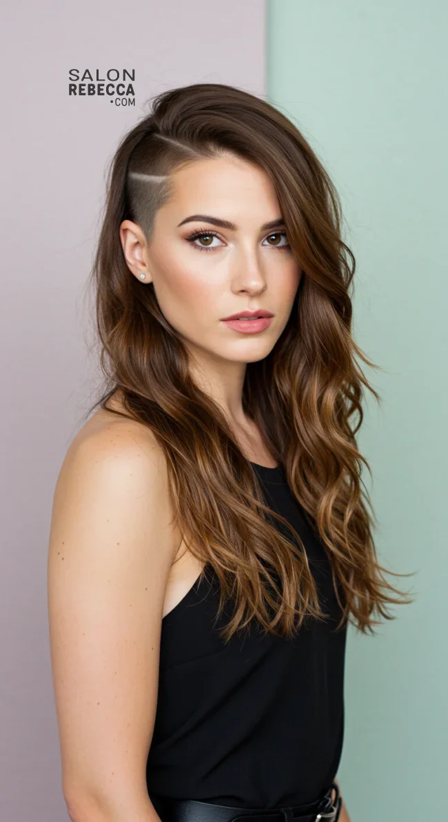 14. Feminine Side-Swept Undercut | Undercut Hairstyles For Women - 15 Ideas, Inspiration And Styling Tips!