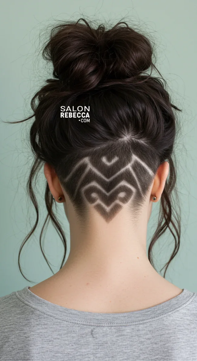 8. Tribal or Mandala Design Undercut | Undercut Hairstyles For Women - 15 Ideas, Inspiration And Styling Tips!