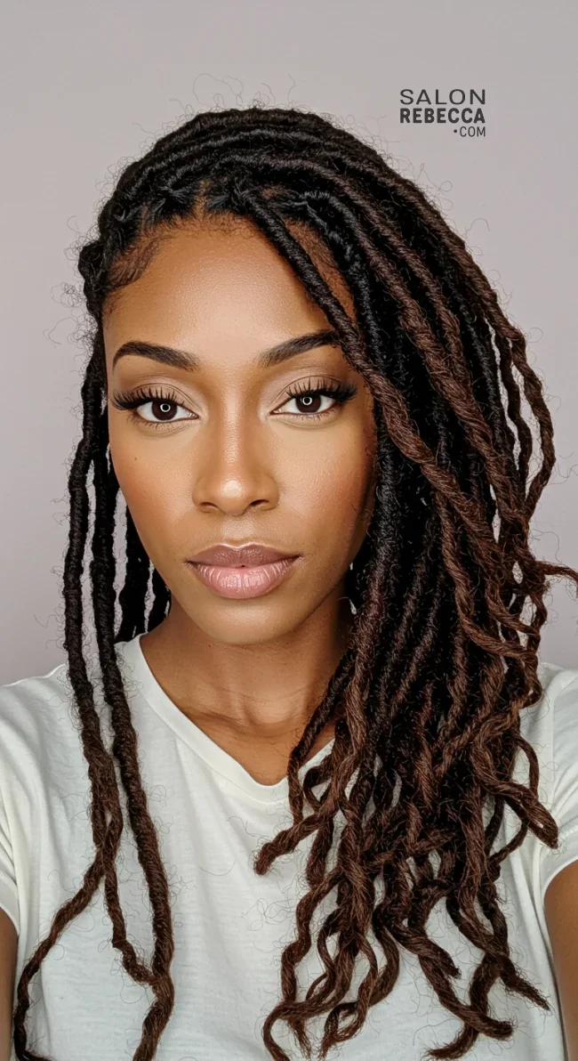 3. Side Swept Locs with Delicate Braids | 15 Gorgeous Ways To Style Your Locs