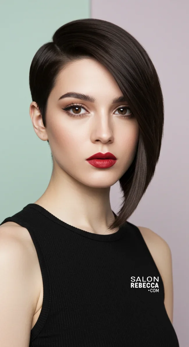 2. Asymmetrical Bob | 10 Stylish Bob Haircuts For Women With Oval Faces