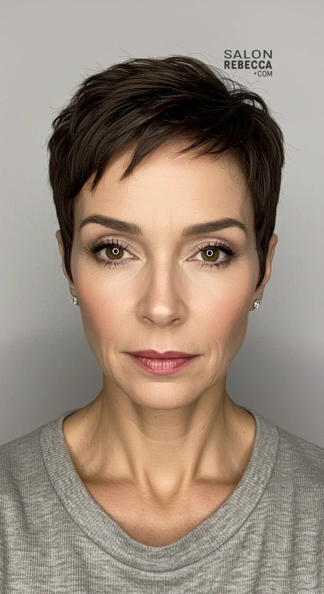 10. Short Tapered Crop | What Hairstyles Are Good For Women Over 60 With Thinning Hair?