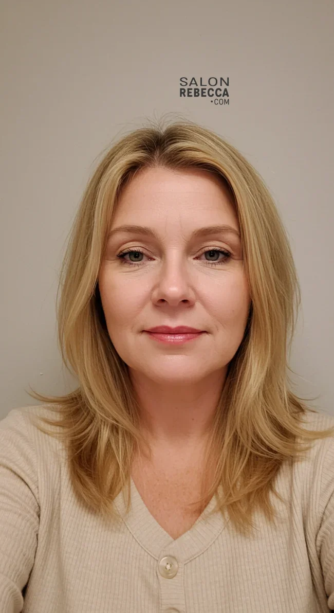 14. Shoulder-Length Flip Hairstyle | What Hairstyles Are Good For Women Over 60 With Thinning Hair?