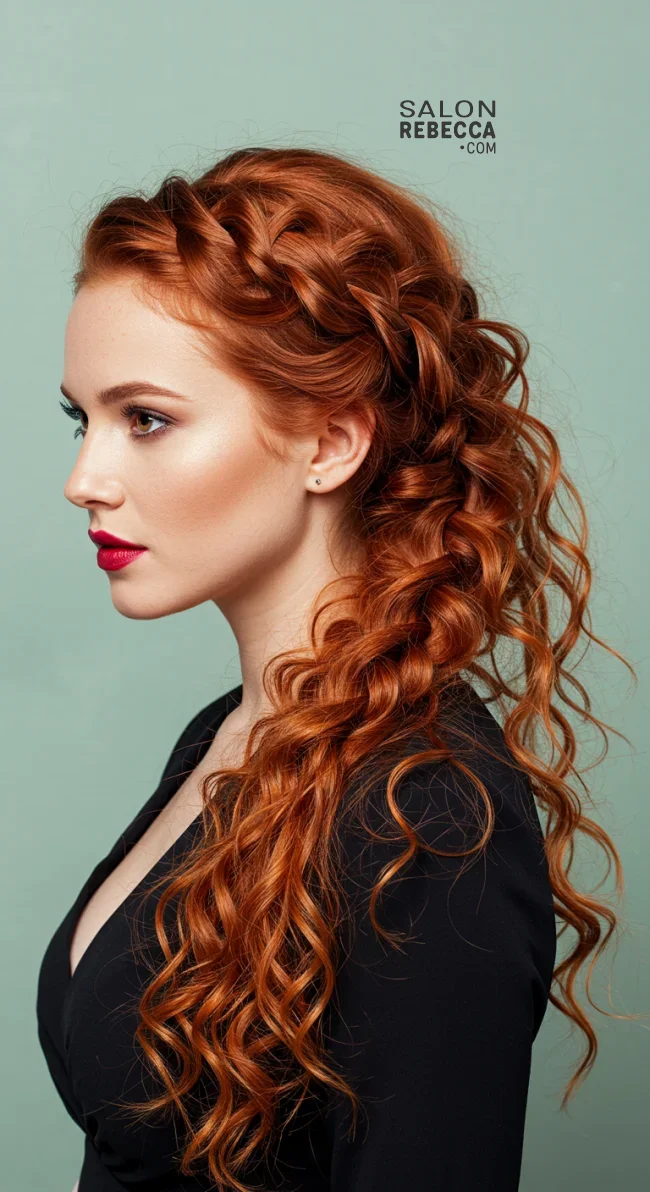 11. Loose Side Braid | 15 Amazing Hairstyles That You Can Do With Your Long Curly Hair